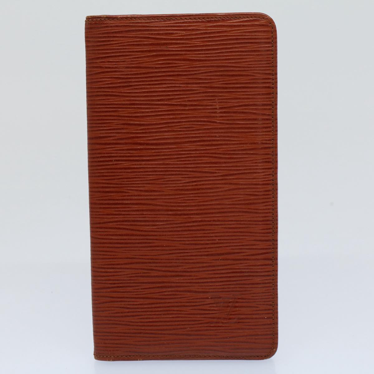 LOUIS VUITTON Epi Wallet Clutch Bag 3Set Brown White LV bs8652
