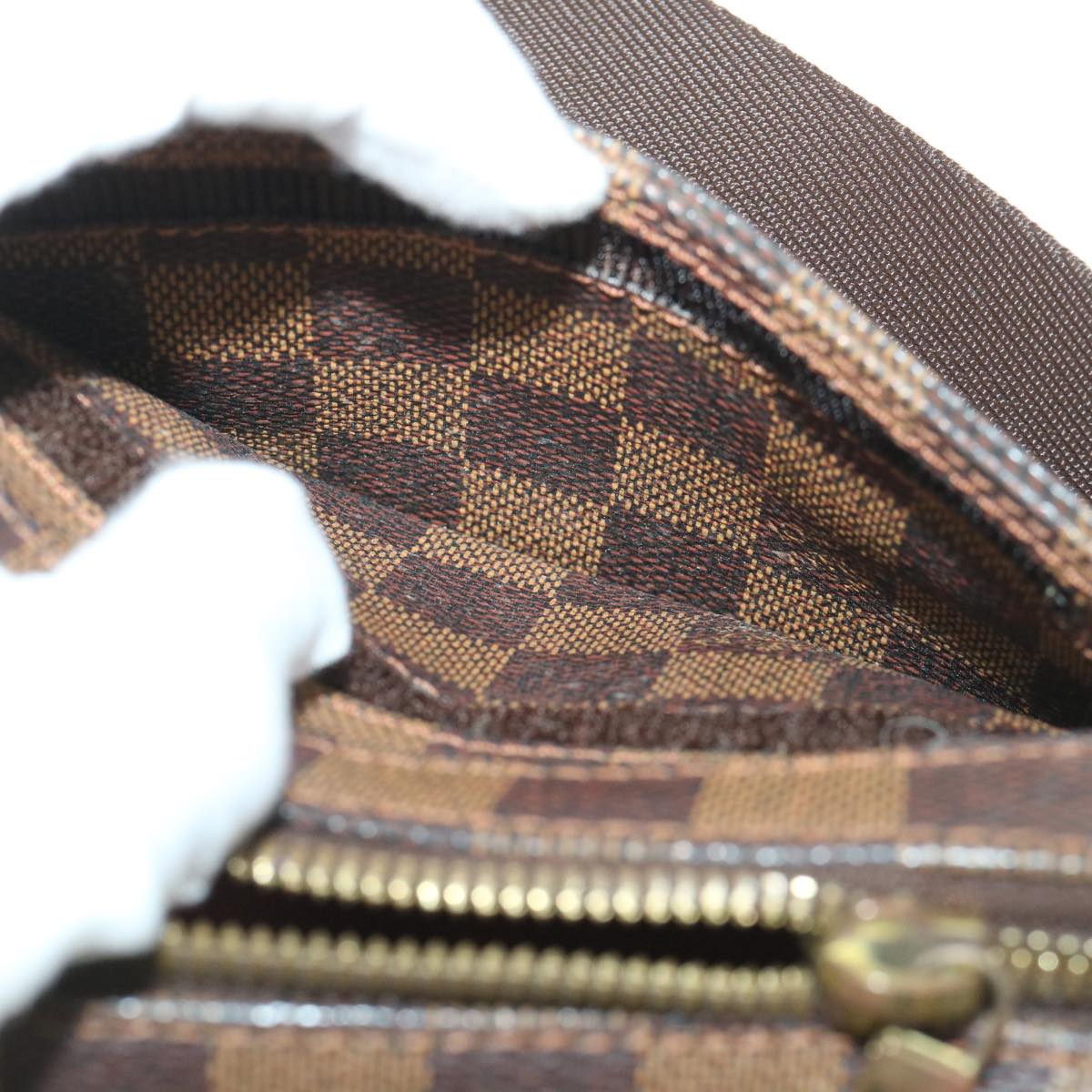 LOUIS VUITTON Damier Ebene Geronimos Shoulder Bag N51994 LV bs8656