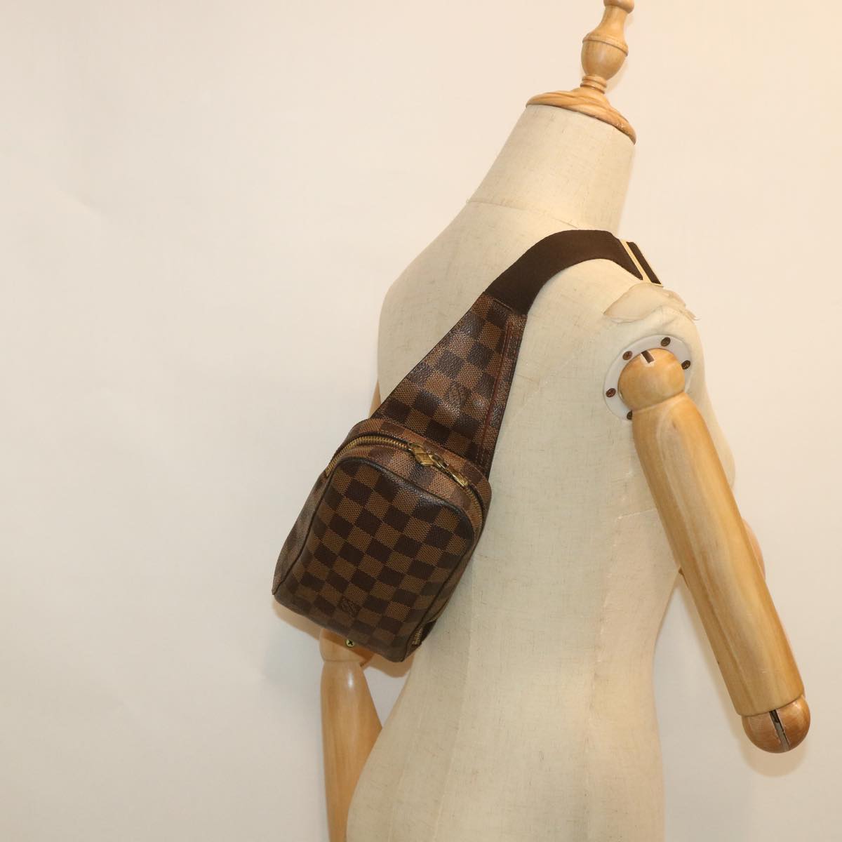 LOUIS VUITTON Damier Ebene Geronimos Shoulder Bag N51994 LV bs8656