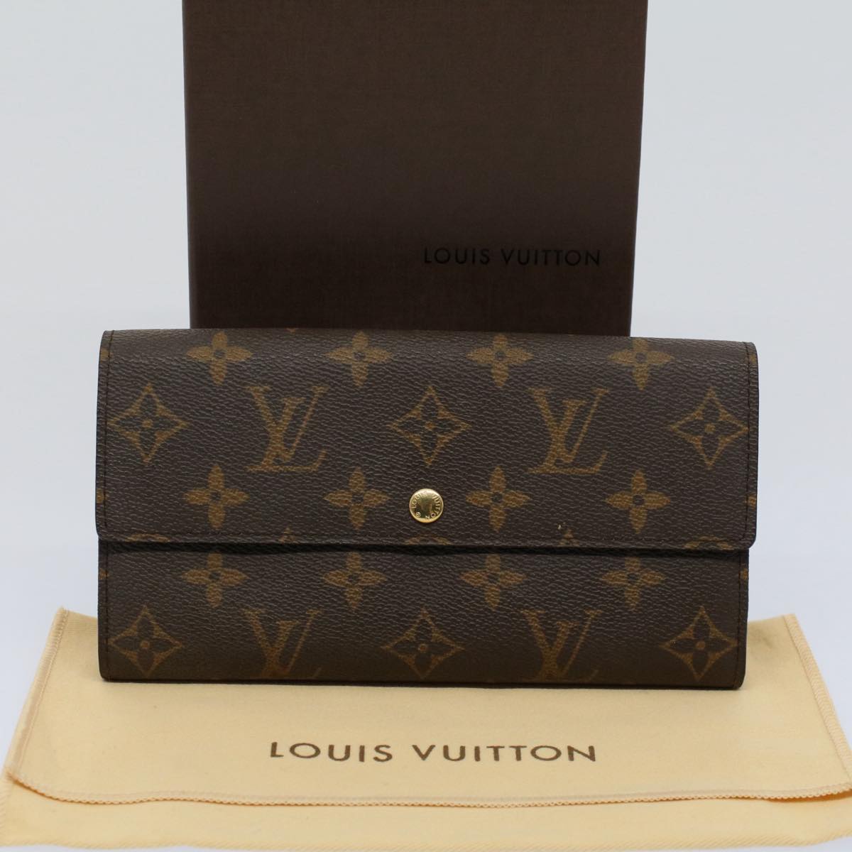 LOUIS VUITTON Monogram Portefeuille Sarah Long Wallet M60531 LV bs8658