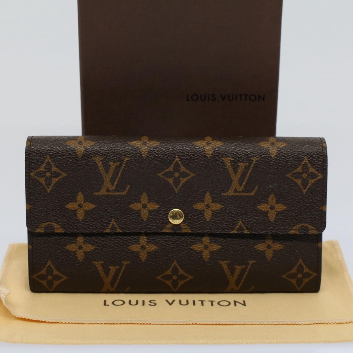 LOUIS VUITTON Monogram Portefeuille Sarah Long Wallet M60531 LV bs8661