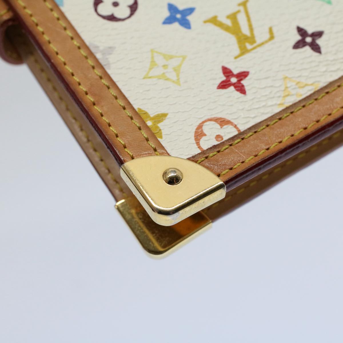 LOUIS VUITTON Multicolor Agenda PM Day Planner Cover White R21074 LV bs8662