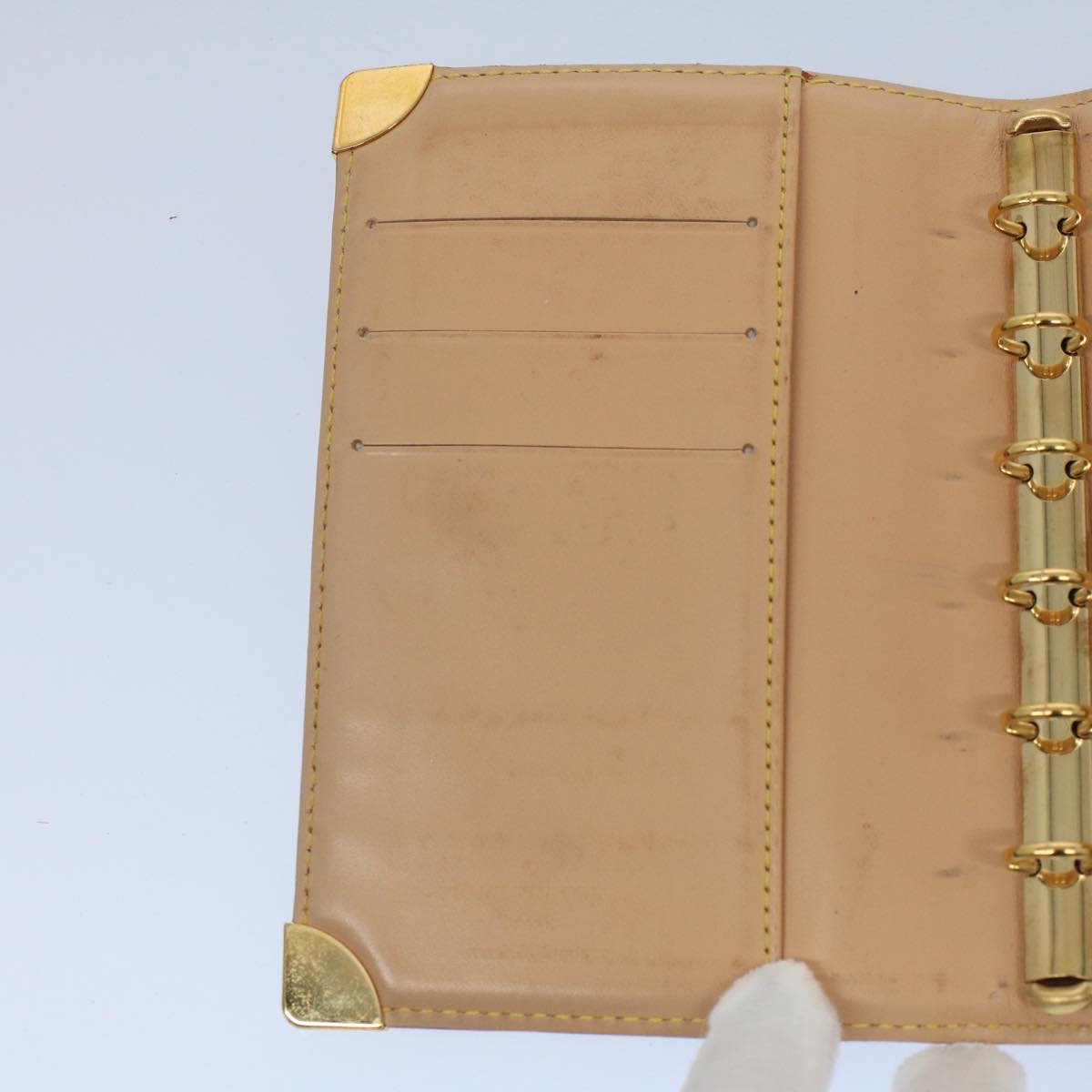 LOUIS VUITTON Multicolor Agenda PM Day Planner Cover White R21074 LV bs8662
