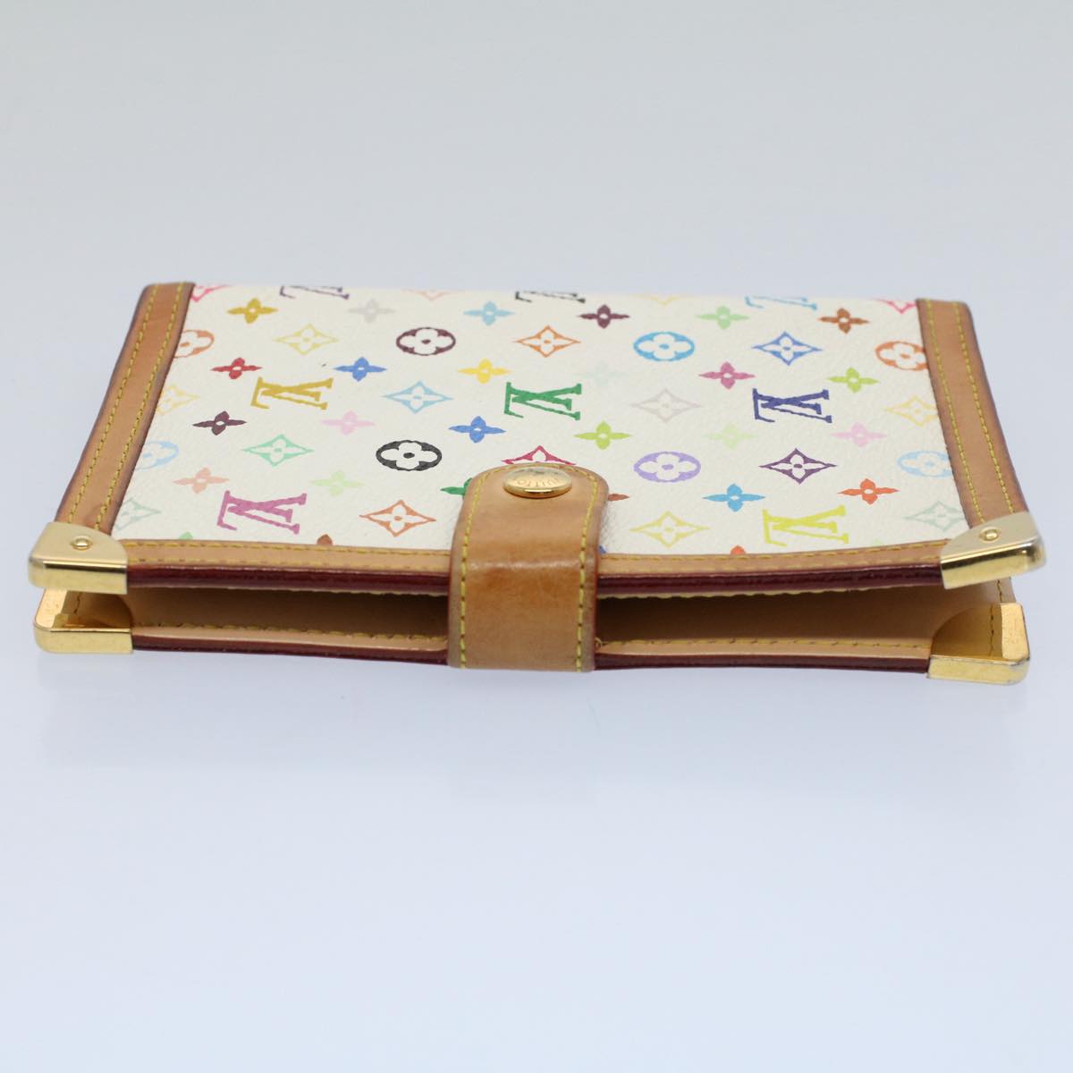 LOUIS VUITTON Multicolor Agenda PM Day Planner Cover White R21074 LV bs8662