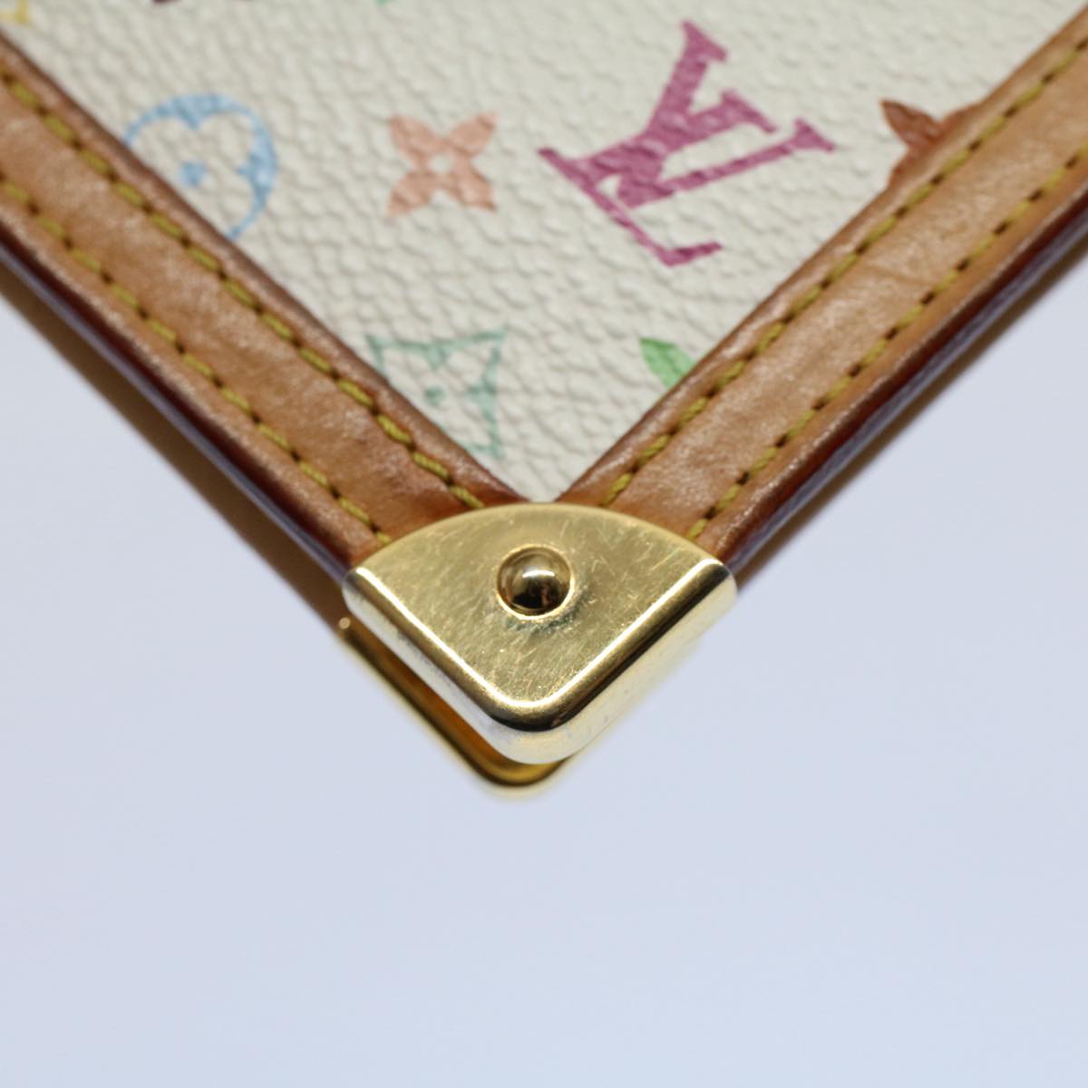 LOUIS VUITTON Multicolor Agenda PM Day Planner Cover White R21074 LV bs8662
