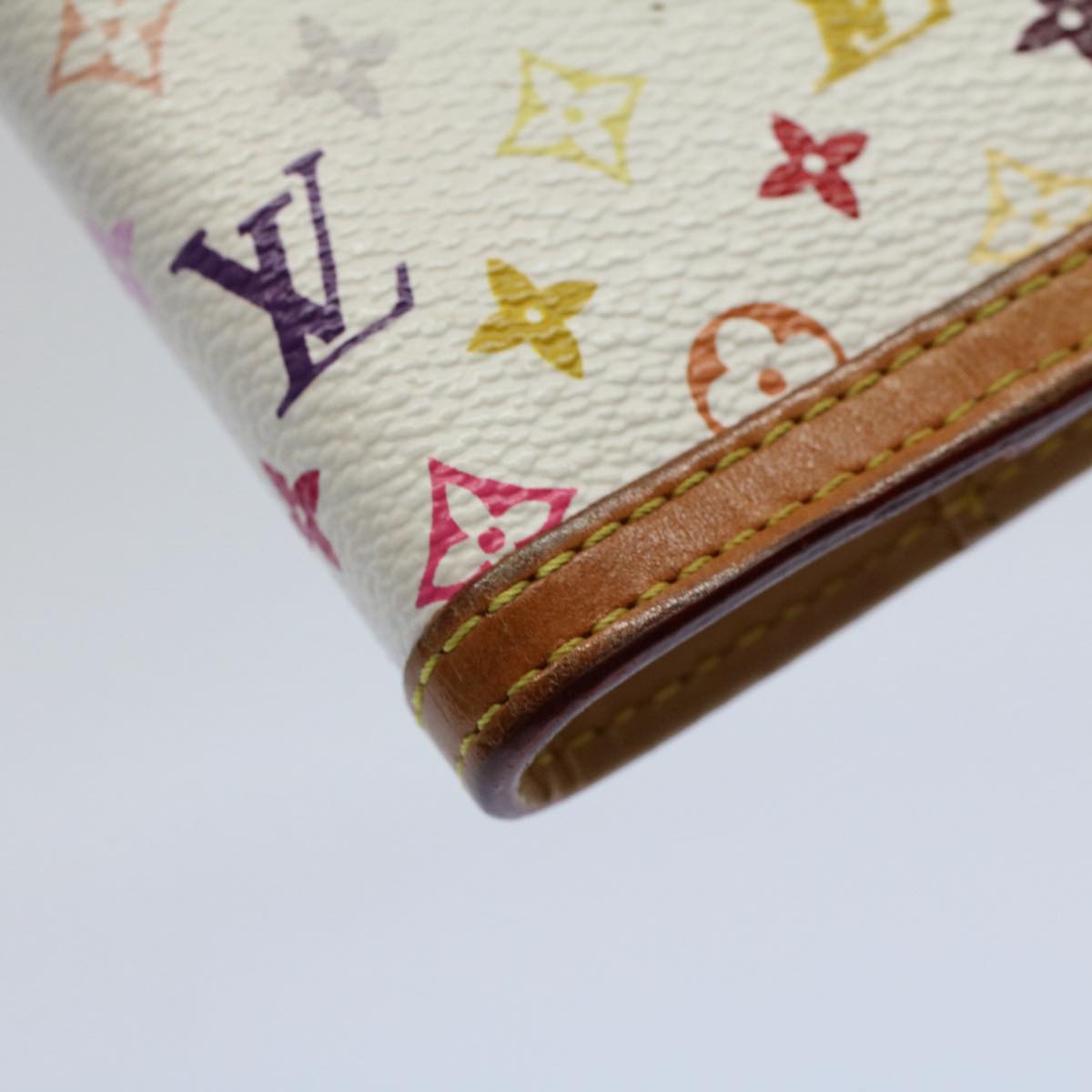LOUIS VUITTON Multicolor Agenda PM Day Planner Cover White R21074 LV bs8662