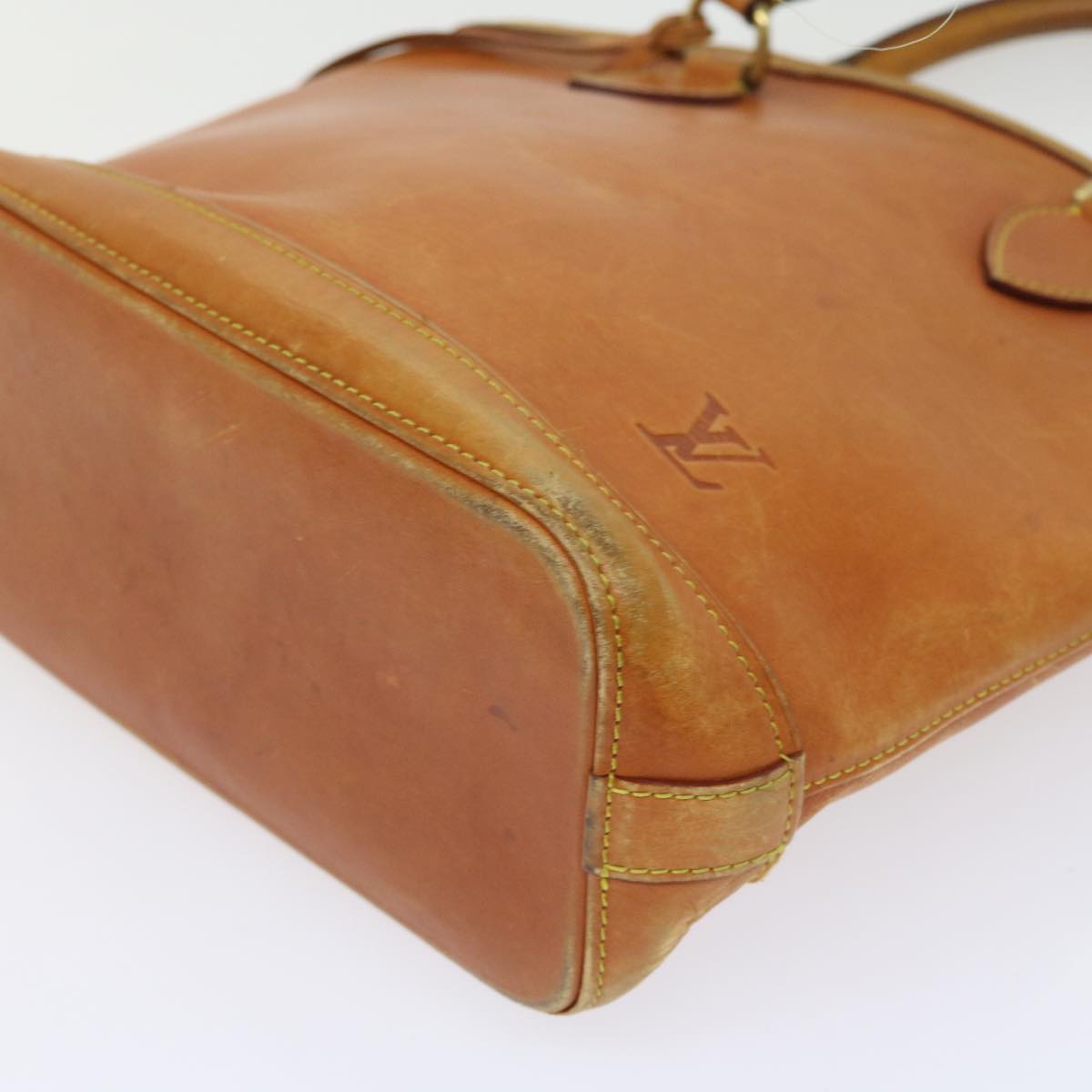 LOUIS VUITTON Nomad Leather Lockit Hand Bag Brown M85388 LV bs8665