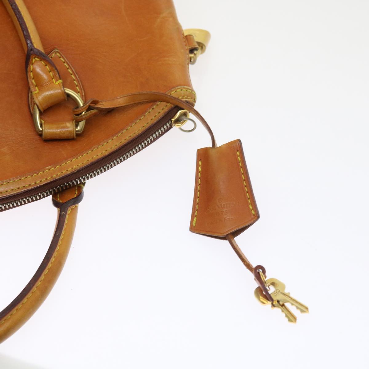 LOUIS VUITTON Nomad Leather Lockit Hand Bag Brown M85388 LV bs8665