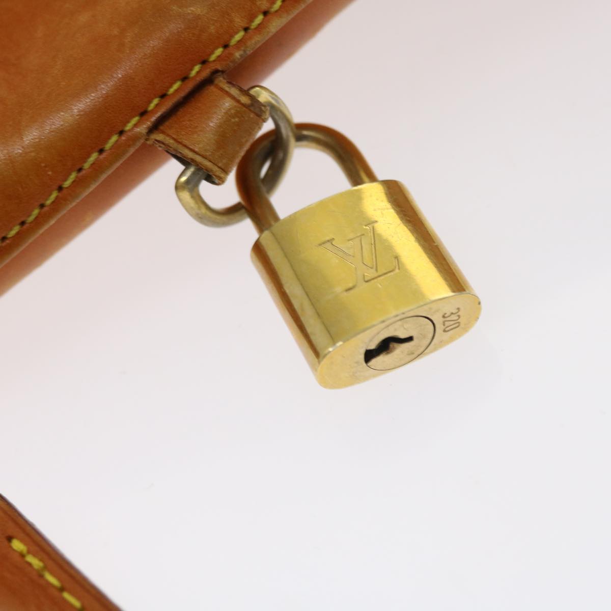 LOUIS VUITTON Nomad Leather Lockit Hand Bag Brown M85388 LV bs8665