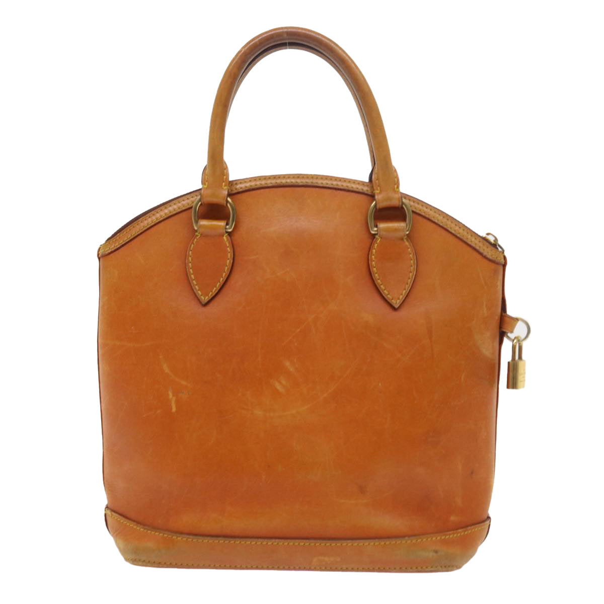 LOUIS VUITTON Nomad Leather Lockit Hand Bag Brown M85388 LV bs8665