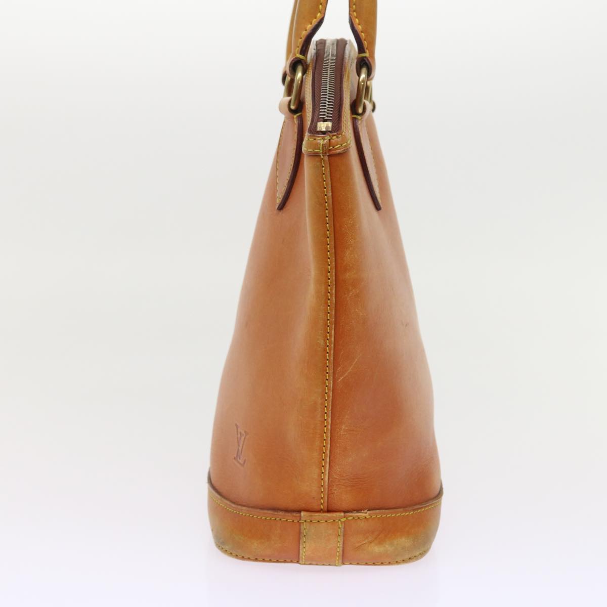 LOUIS VUITTON Nomad Leather Lockit Hand Bag Brown M85388 LV bs8665