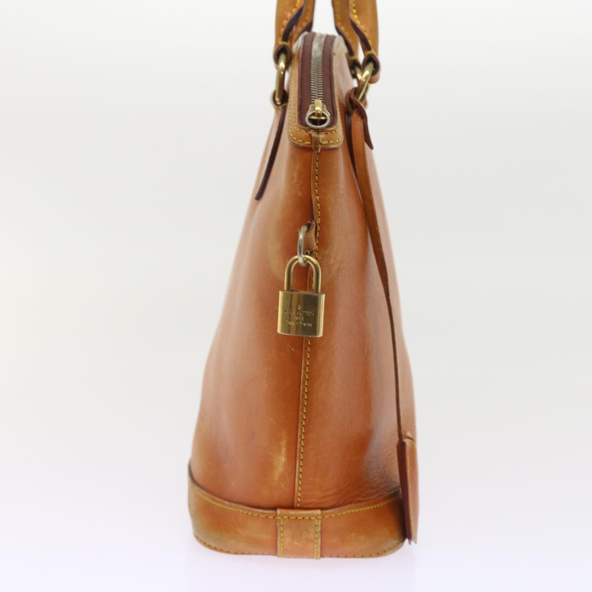 LOUIS VUITTON Nomad Leather Lockit Hand Bag Brown M85388 LV bs8665