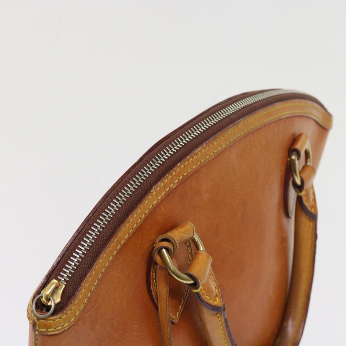 LOUIS VUITTON Nomad Leather Lockit Hand Bag Brown M85388 LV bs8665