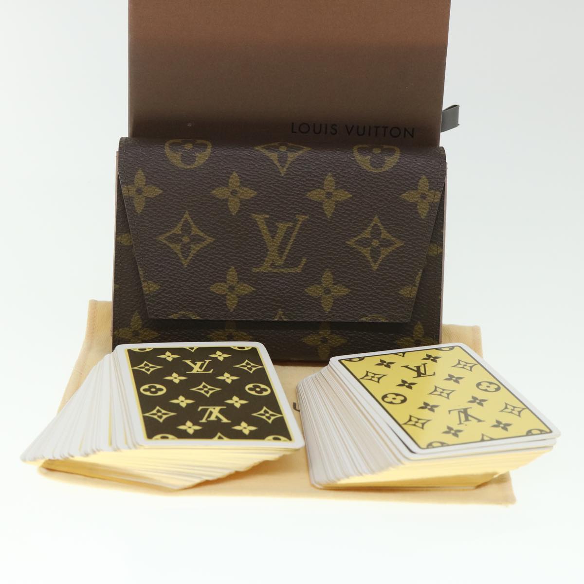 LOUIS VUITTON Monogram Playing Cards Case LV bs8667