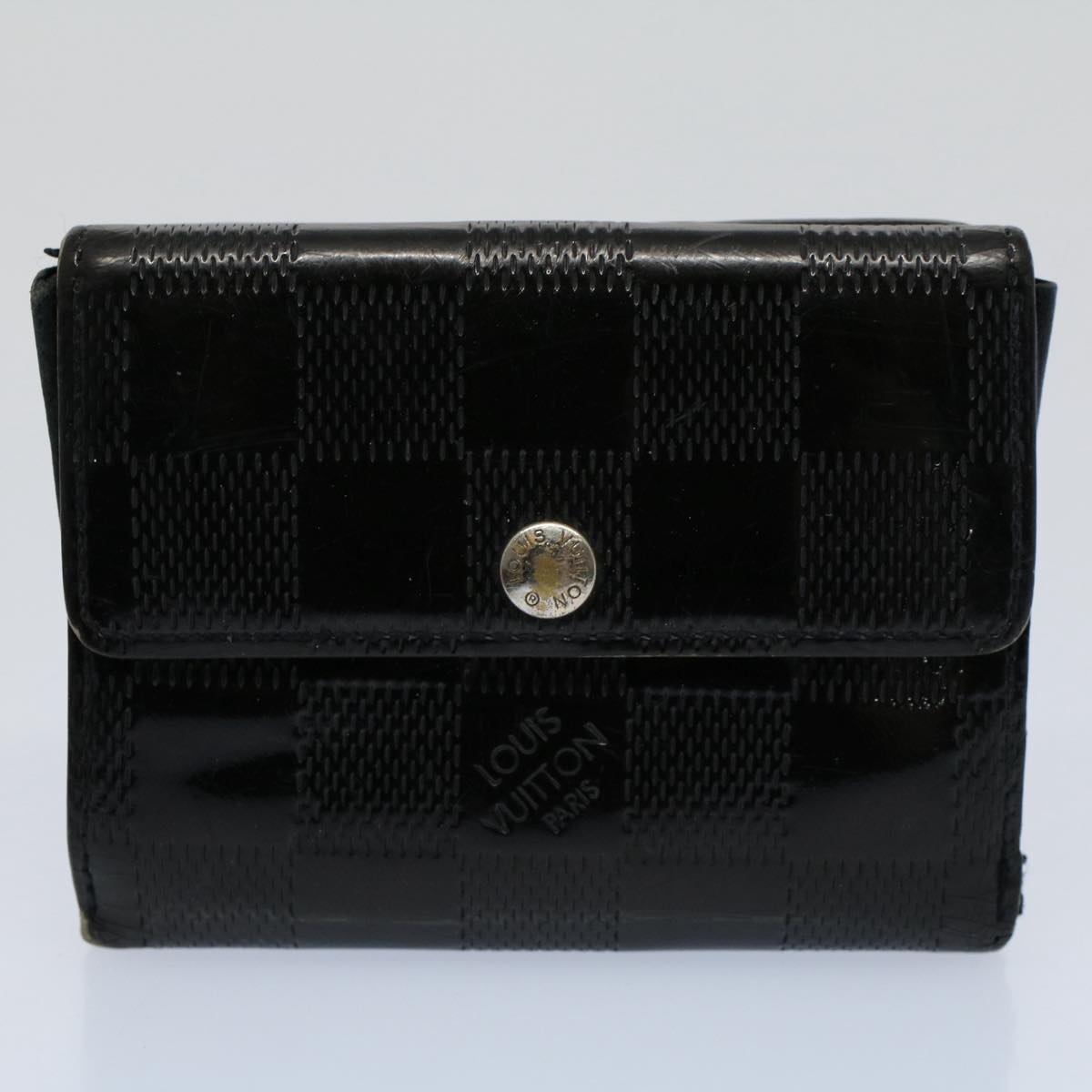 LOUIS VUITTON Epi Damier Graphite Wallet Leather 4Set Black LV bs8671