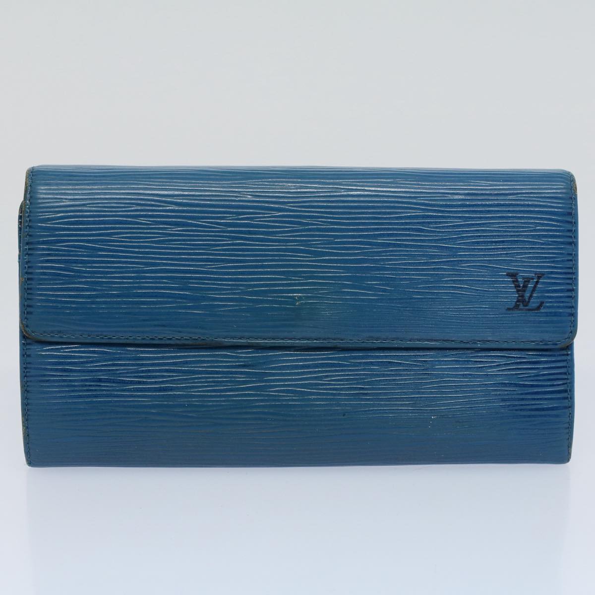LOUIS VUITTON Epi Wallet Day Planner Cover 8Set Blue Black white LV bs8677