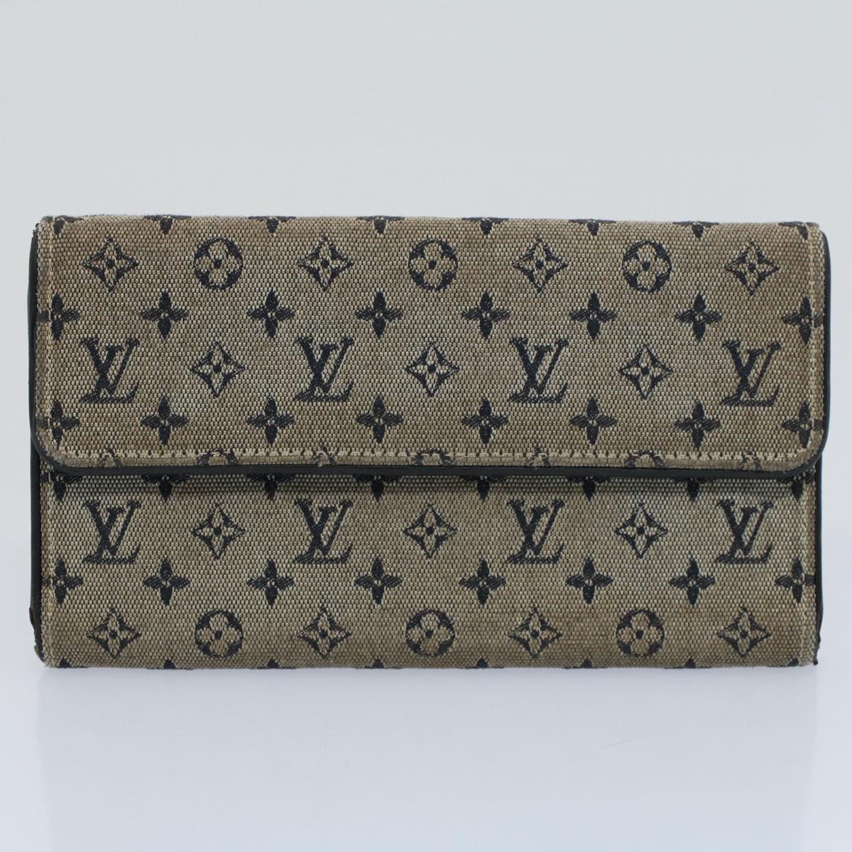 LOUIS VUITTON Epi Wallet Day Planner Cover 8Set Blue Black white LV bs8677