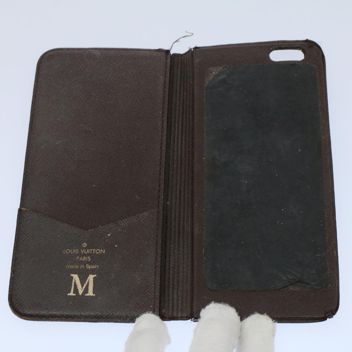 LOUIS VUITTON Monogram Epi Damier Ebene Wallet 5Set Black LV bs8683