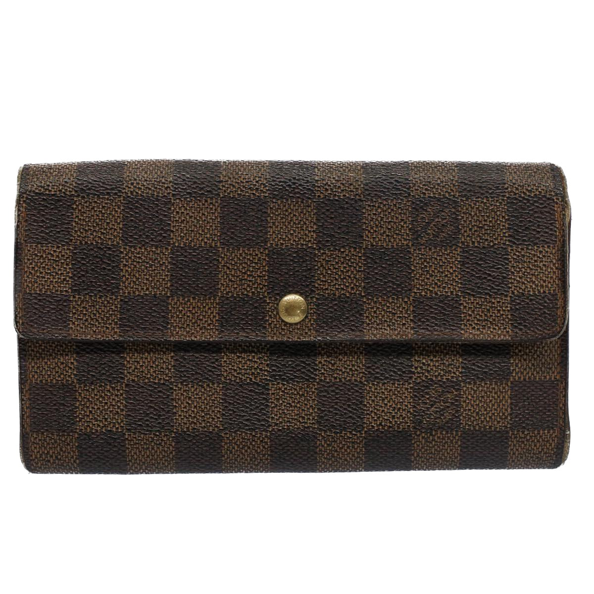 LOUIS VUITTON Monogram Epi Damier Ebene Wallet 5Set Black LV bs8683