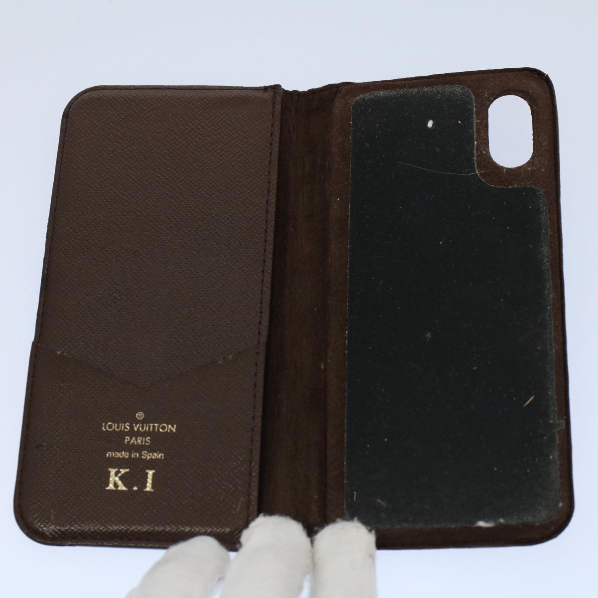 LOUIS VUITTON Monogram Epi Damier Ebene Wallet 5Set Black LV bs8683