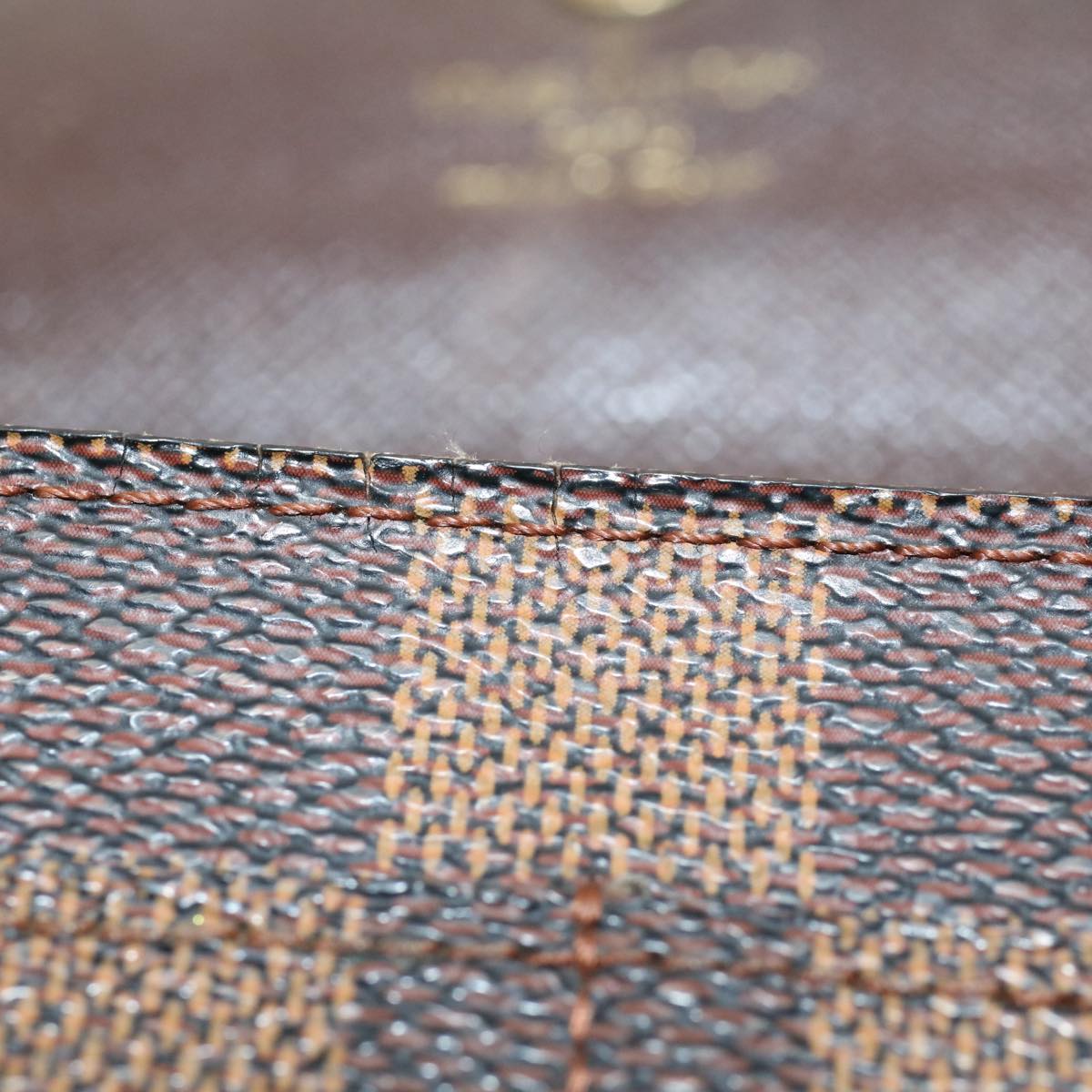 LOUIS VUITTON Monogram Epi Damier Ebene Wallet 5Set Black LV bs8683