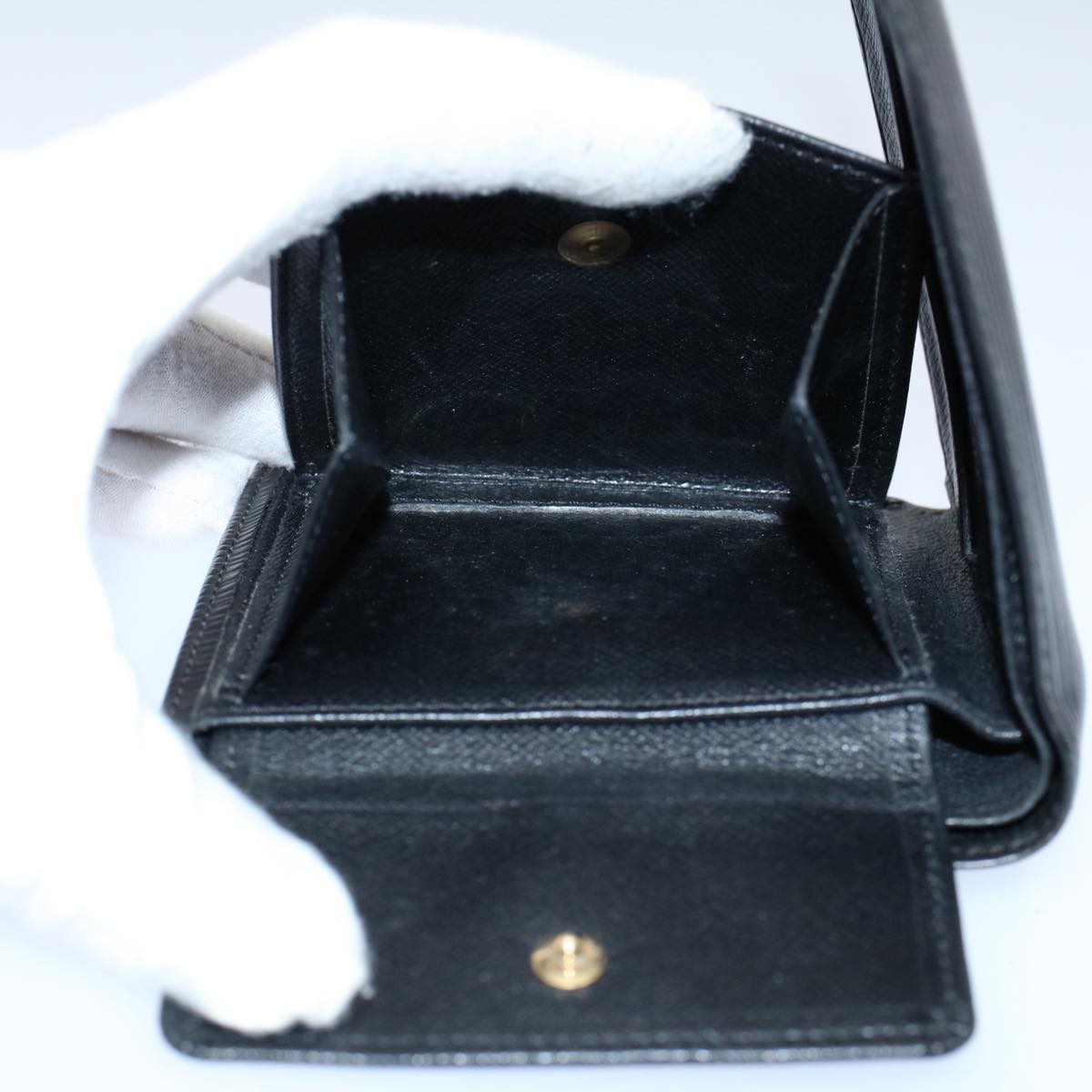 LOUIS VUITTON Monogram Epi Damier Ebene Wallet 5Set Black LV bs8683