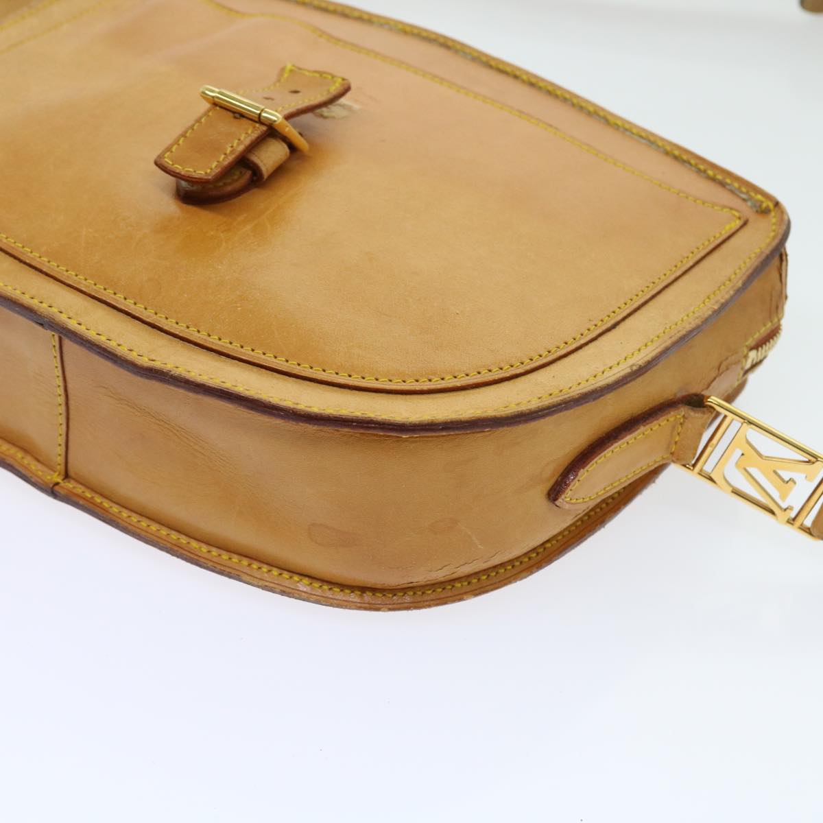 LOUIS VUITTON Nomad leather Jeune Fille GM Shoulder Bag Beige LV bs8718