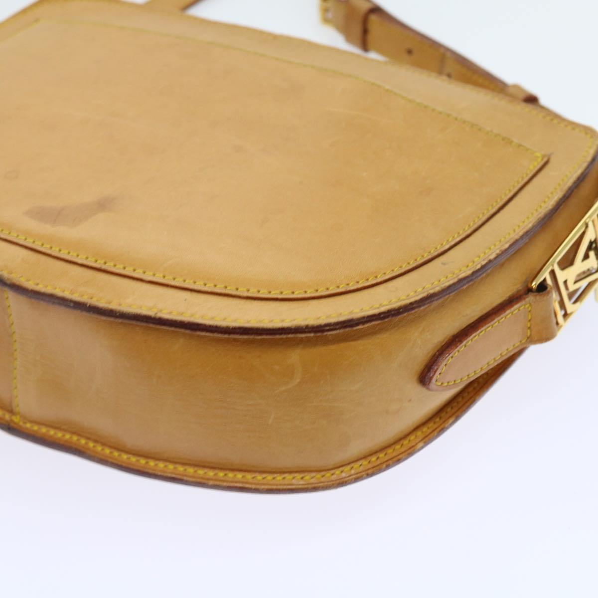 LOUIS VUITTON Nomad leather Jeune Fille GM Shoulder Bag Beige LV bs8718