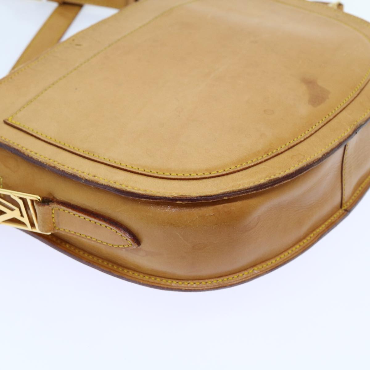 LOUIS VUITTON Nomad leather Jeune Fille GM Shoulder Bag Beige LV bs8718