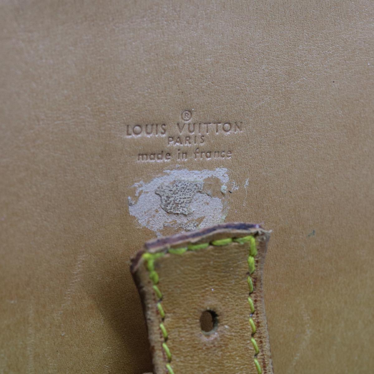 LOUIS VUITTON Nomad leather Jeune Fille GM Shoulder Bag Beige LV bs8718