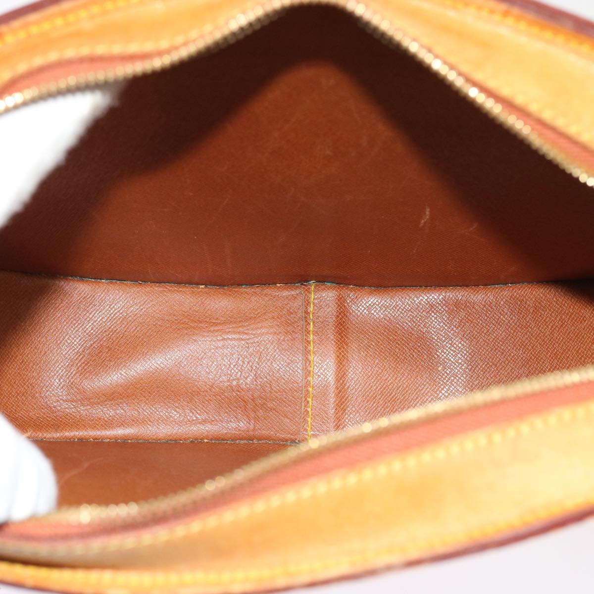 LOUIS VUITTON Nomad leather Jeune Fille GM Shoulder Bag Beige LV bs8718