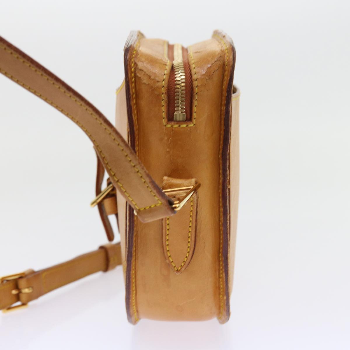 LOUIS VUITTON Nomad leather Jeune Fille GM Shoulder Bag Beige LV bs8718