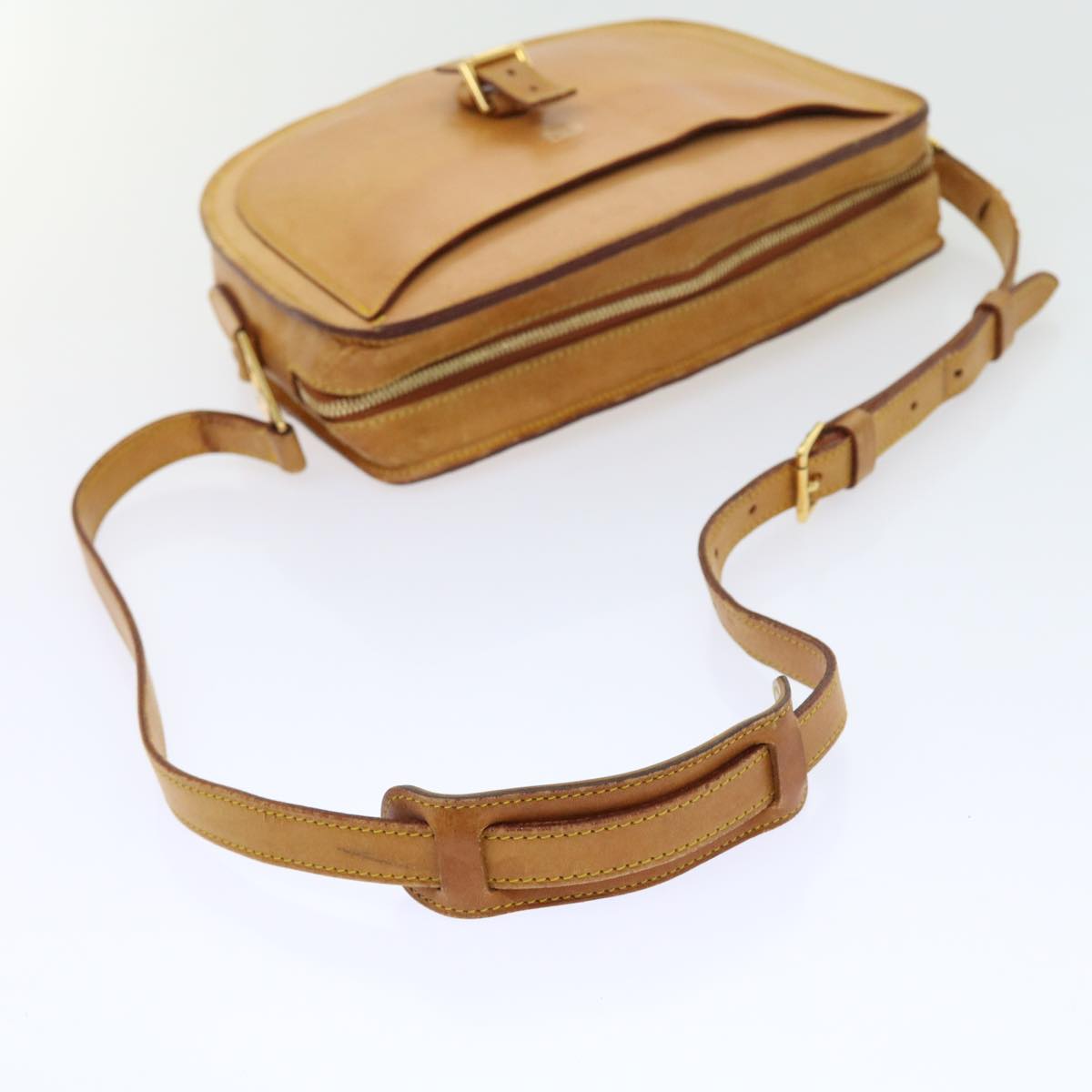 LOUIS VUITTON Nomad leather Jeune Fille GM Shoulder Bag Beige LV bs8718