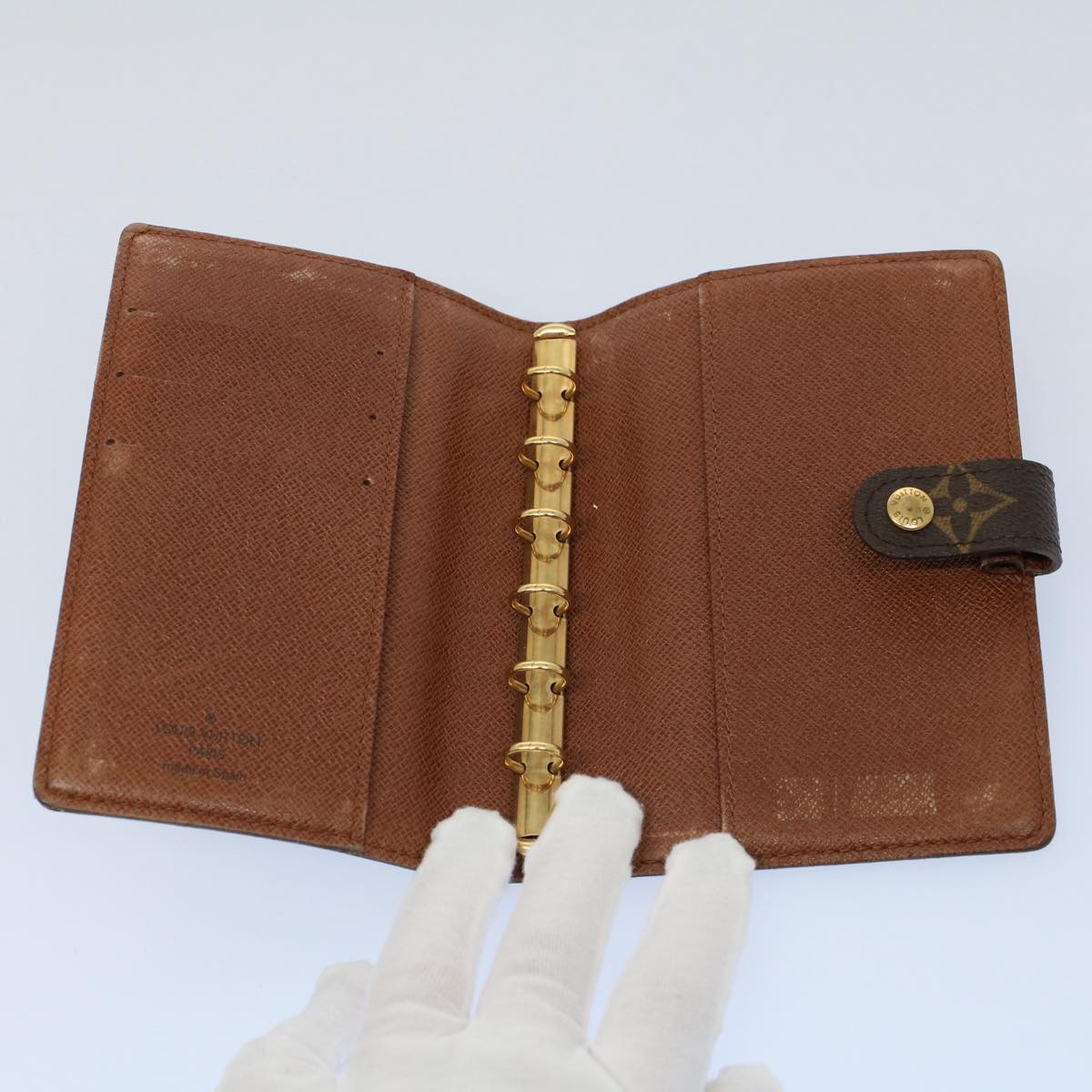 LOUIS VUITTON Monogram Agenda PM Day Planner Cover R20005 LV bs8721