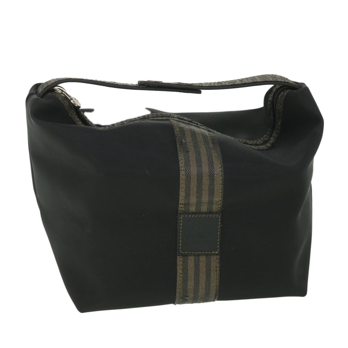 Luxury FendiPecan Canvas Hand Bag Blackbs8734
