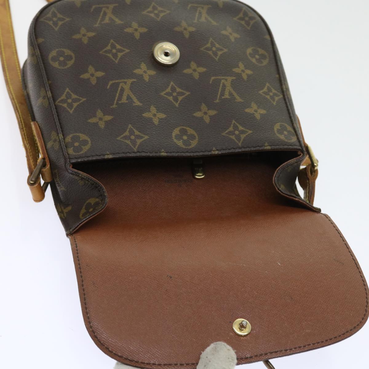 LOUIS VUITTON Monogram Saint Cloud MM Shoulder Bag M51243 LV bs8788
