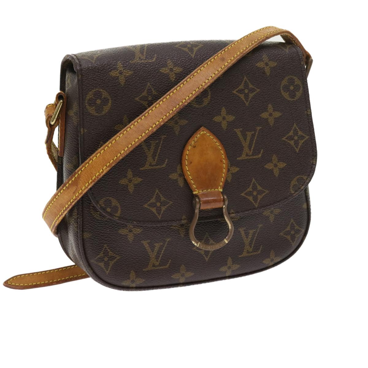 LOUIS VUITTON Monogram Saint Cloud MM Shoulder Bag M51243 LV bs8788