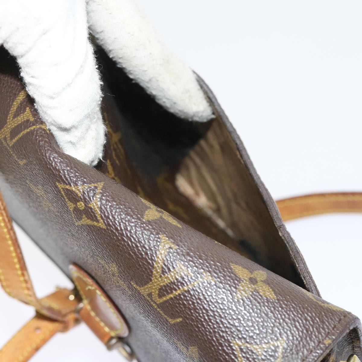 LOUIS VUITTON Monogram Saint Cloud MM Shoulder Bag M51243 LV bs8788