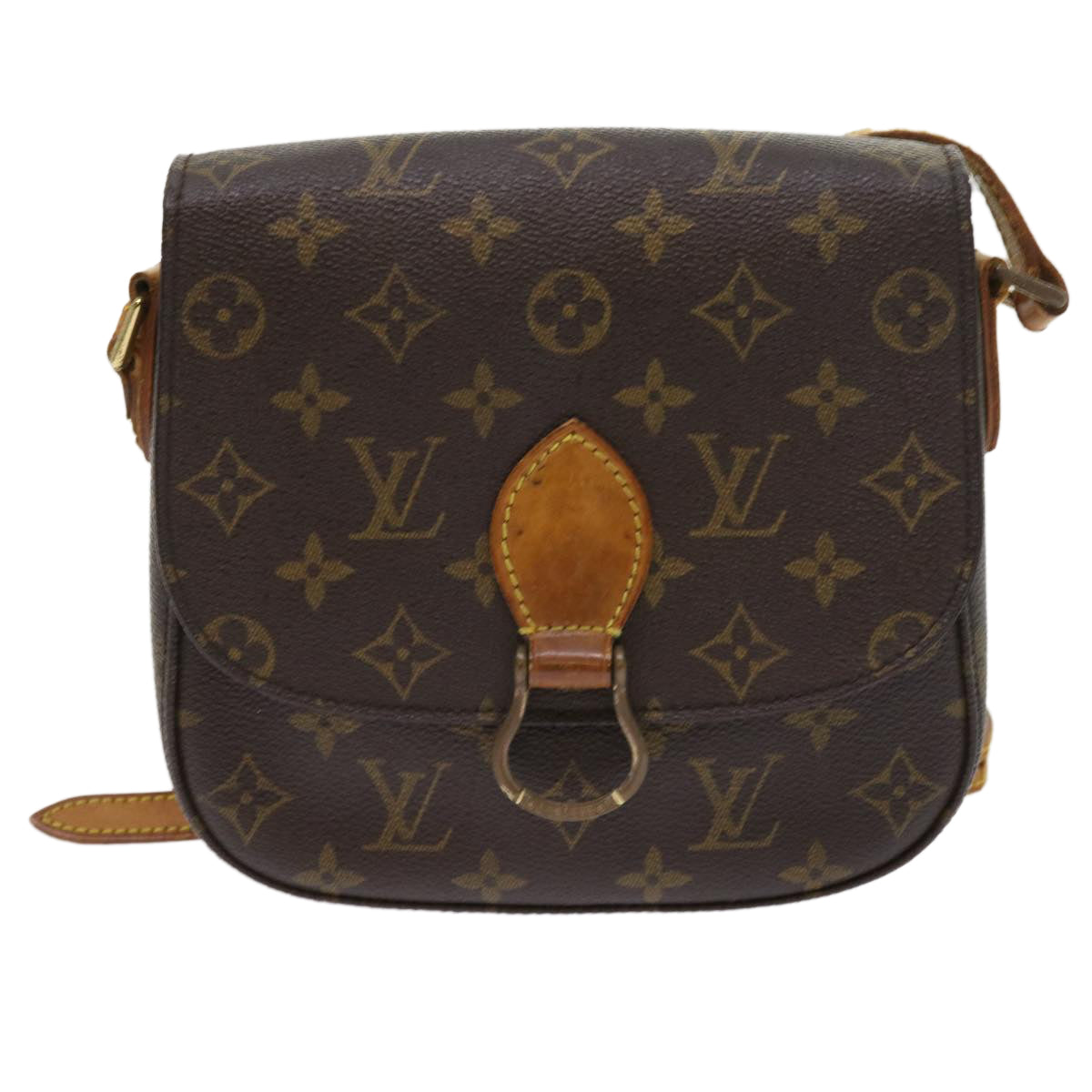 LOUIS VUITTON Monogram Saint Cloud MM Shoulder Bag M51243 LV bs8788