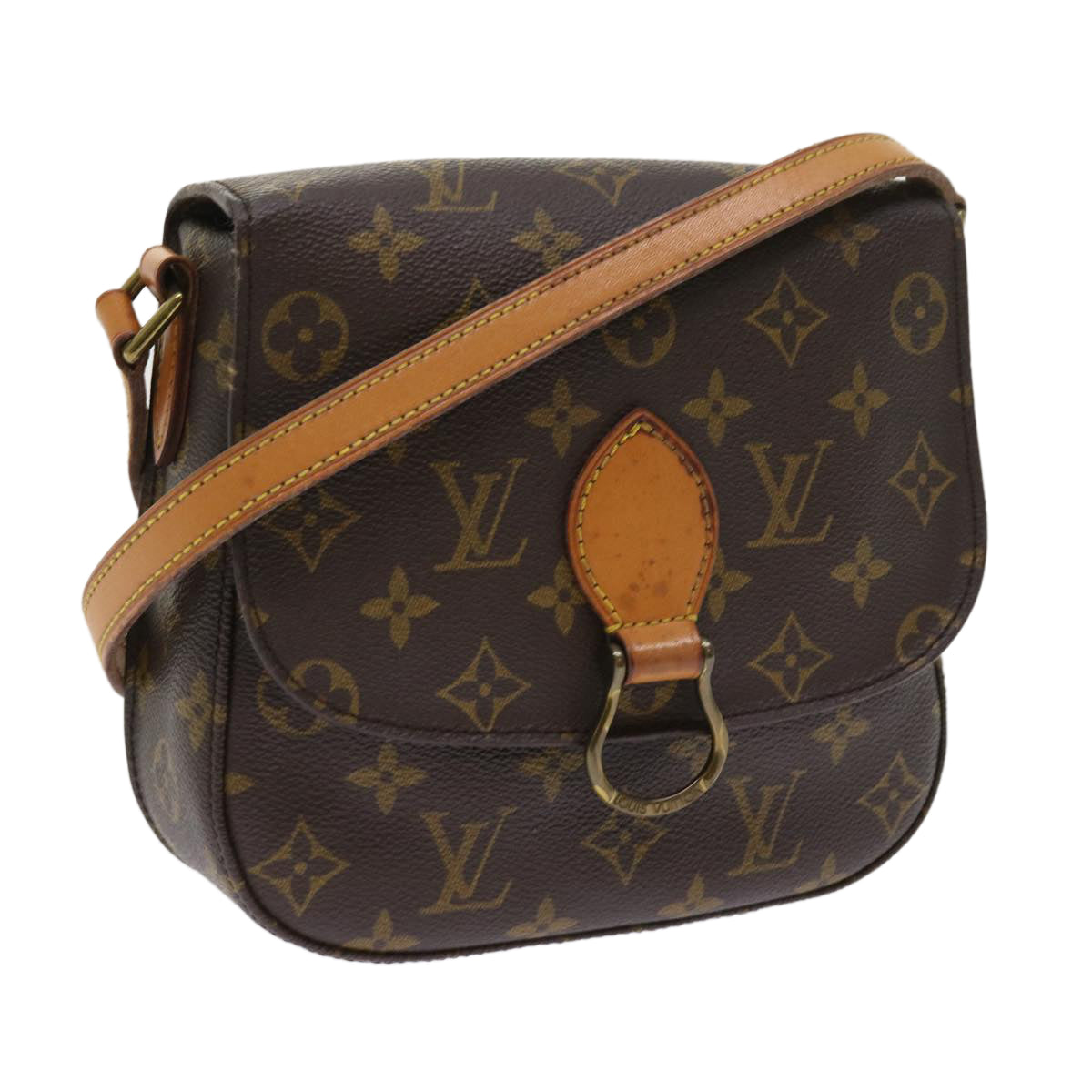 LOUIS VUITTON Monogram Saint Cloud MM Shoulder Bag M51243 LV bs8790