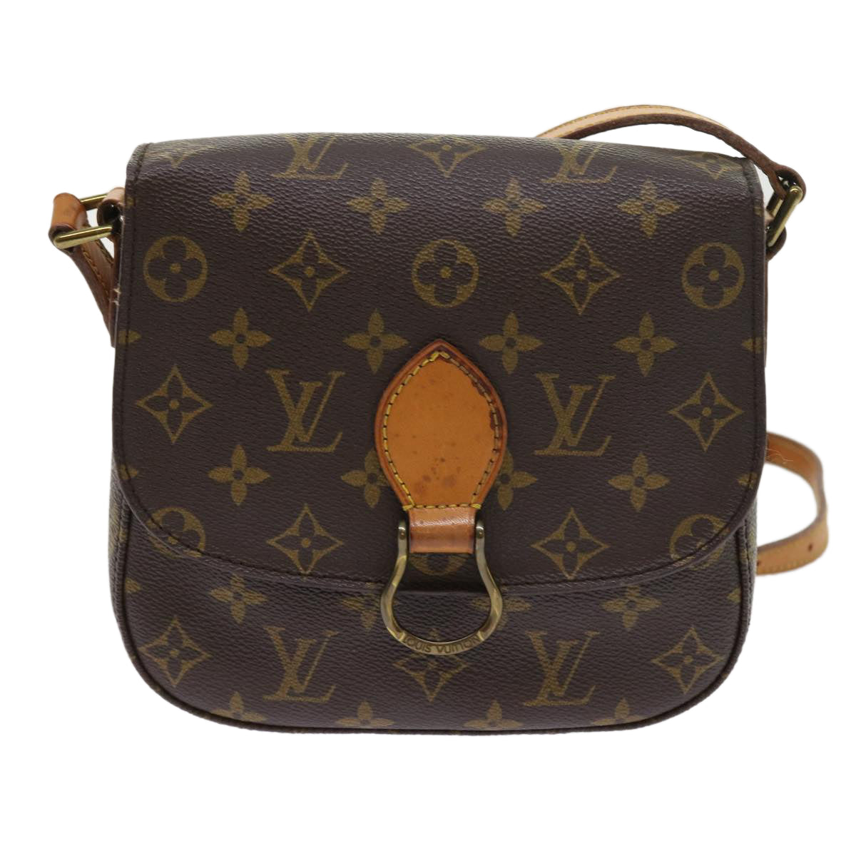 LOUIS VUITTON Monogram Saint Cloud MM Shoulder Bag M51243 LV bs8790