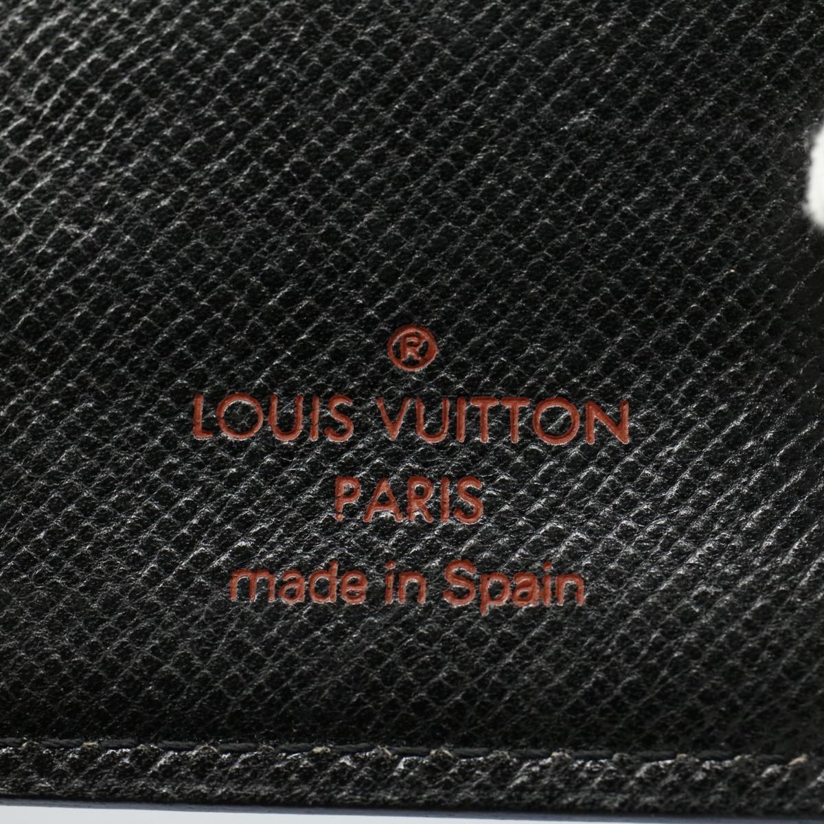 LOUIS VUITTON Epi Agenda PM Day Planner Cover Black R20052 LV bs8799