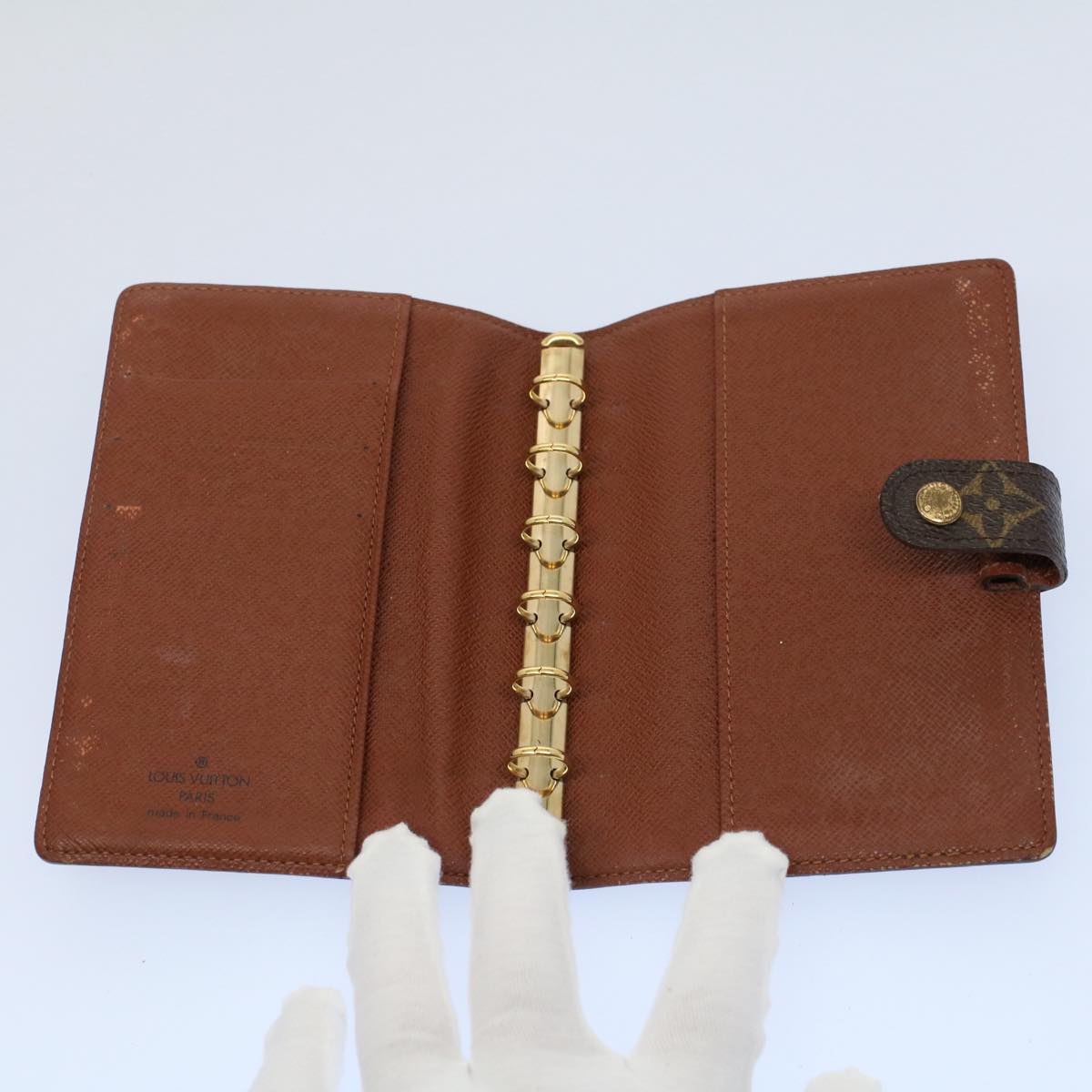 LOUIS VUITTON Monogram Agenda PM Day Planner Cover R20005 LV bs8800