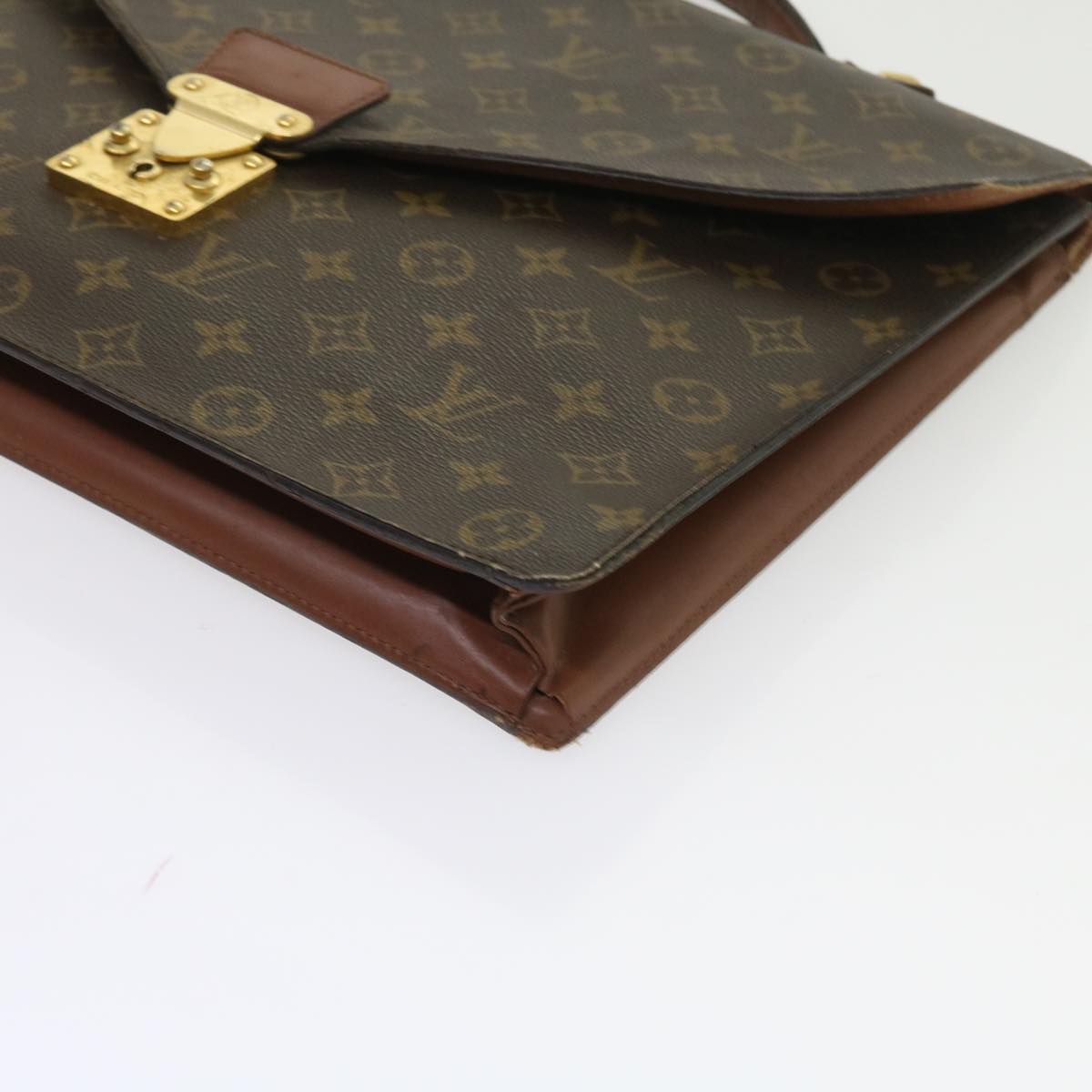 LOUIS VUITTON Monogram Porte Documents Bandouliere Bag M53338 LV bs8826