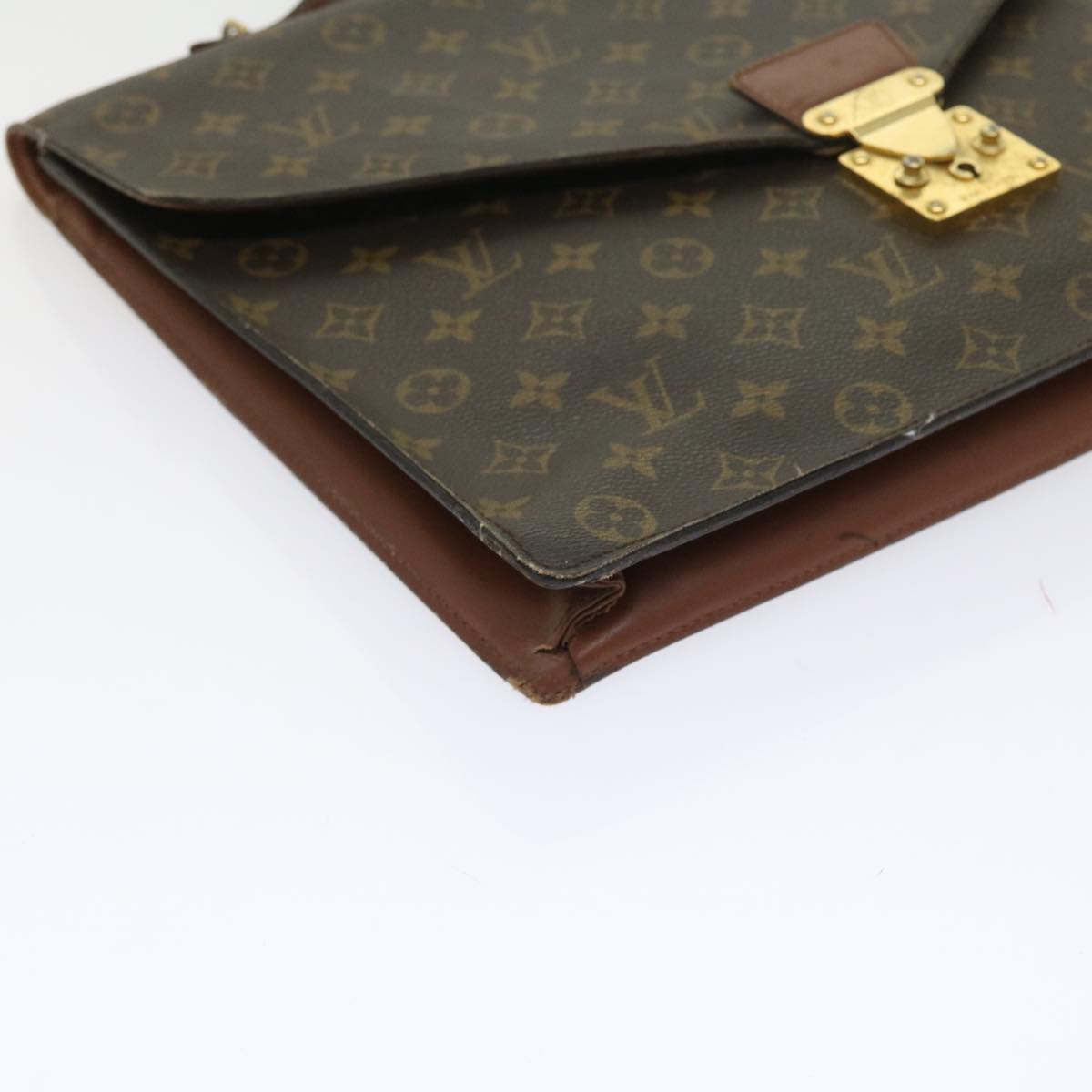 LOUIS VUITTON Monogram Porte Documents Bandouliere Bag M53338 LV bs8826