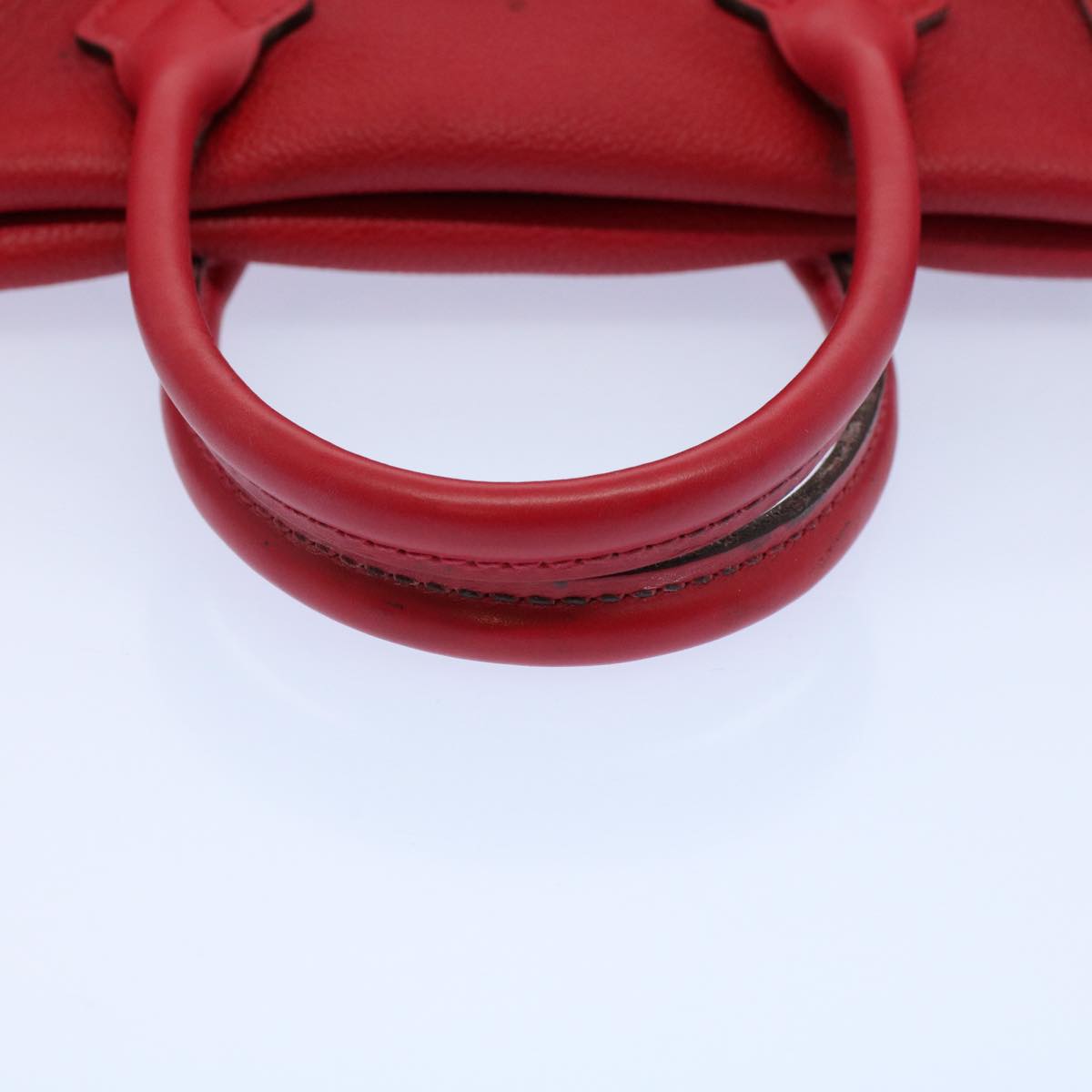 LOUIS VUITTON Monogram Velours Tote W PM Tote Bag Red M94637 LV bs8832
