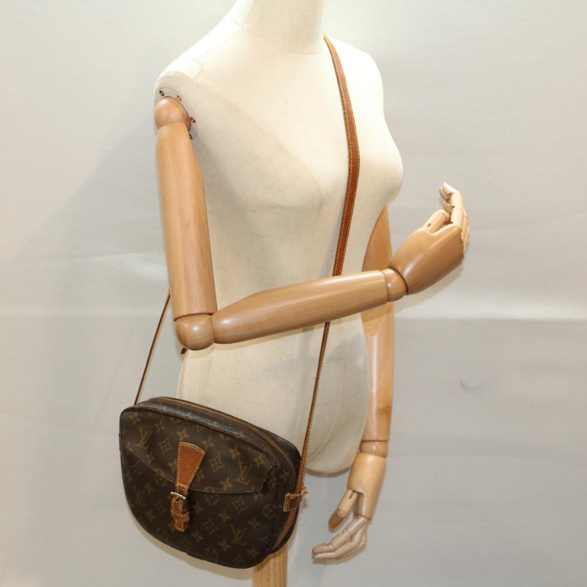 LOUIS VUITTON Monogram Jeune Fille MM Shoulder Bag M51226 LV bs8866