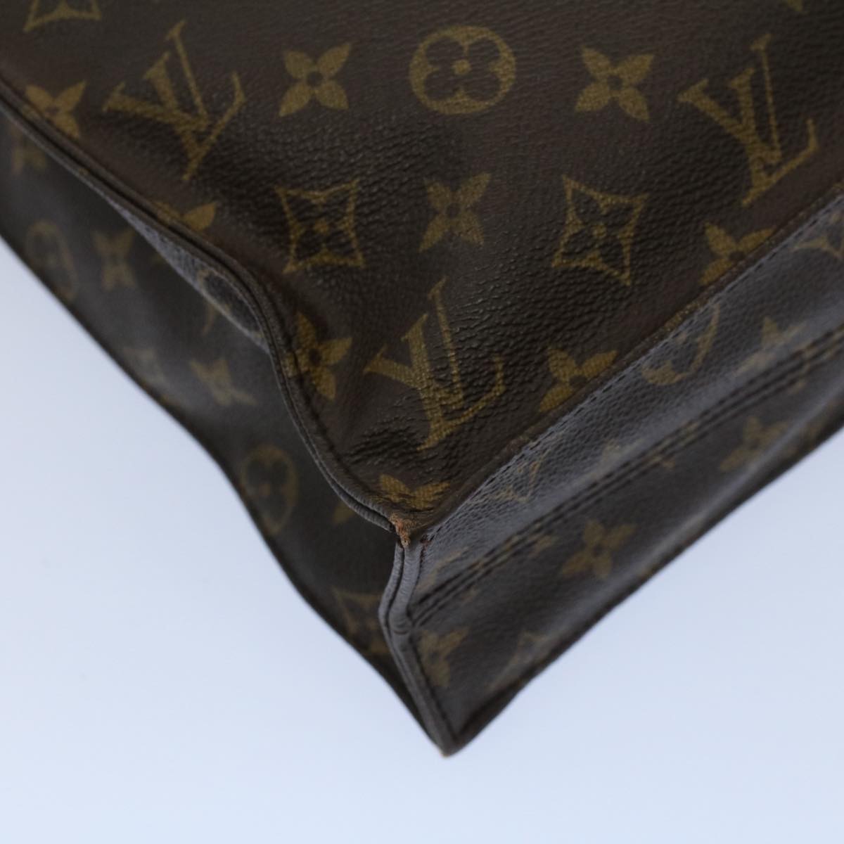 LOUIS VUITTON Monogram Sac Plat Hand Bag M51140 LV bs8869