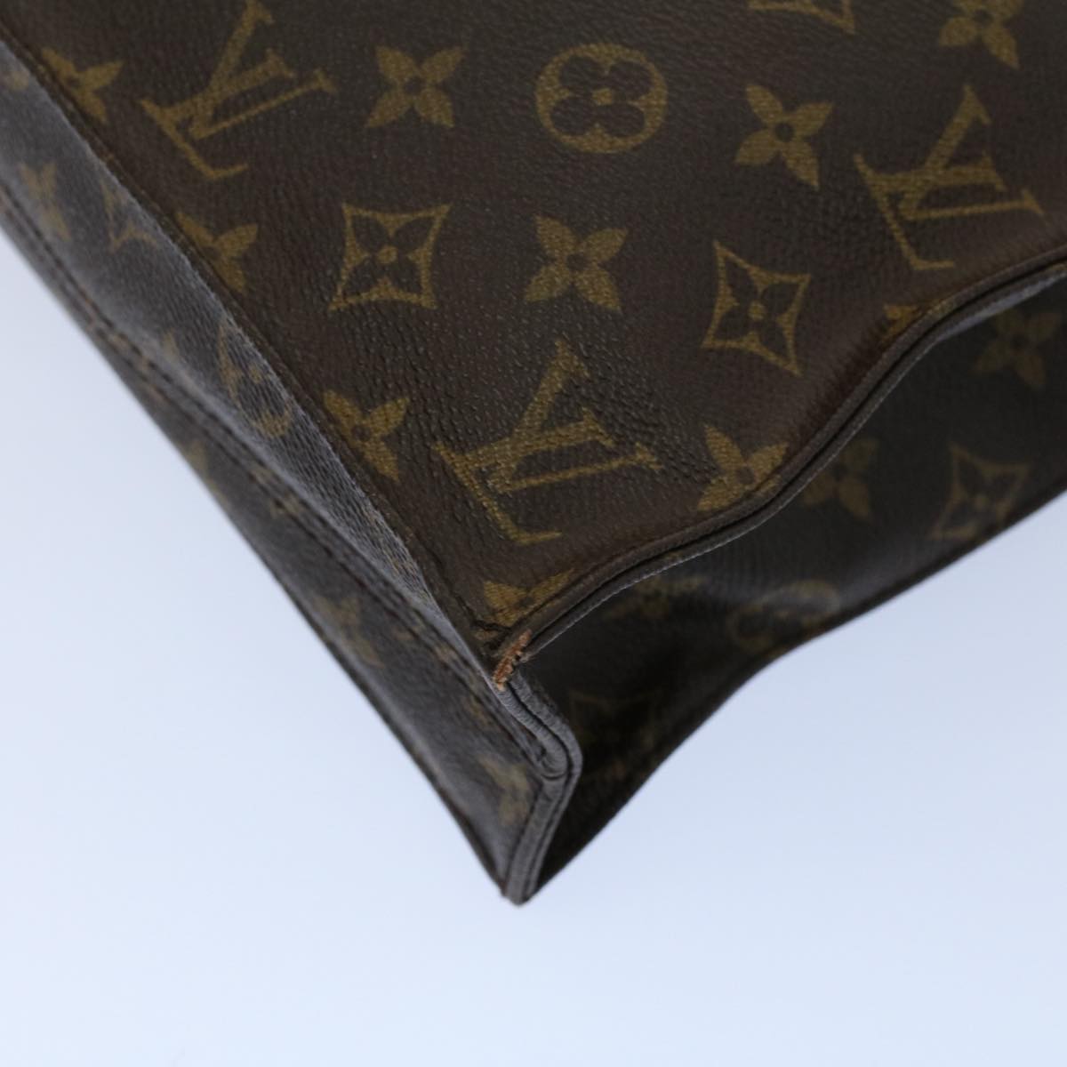LOUIS VUITTON Monogram Sac Plat Hand Bag M51140 LV bs8869