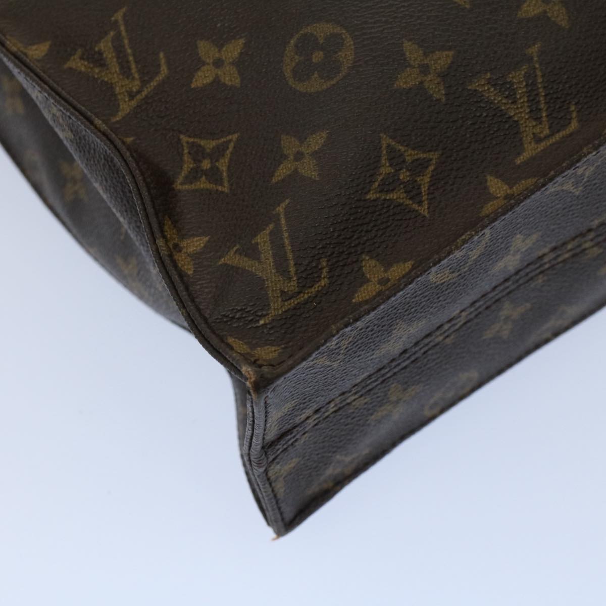 LOUIS VUITTON Monogram Sac Plat Hand Bag M51140 LV bs8869
